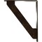 Ekena Millwork Traditional Wrought Iron Bracket, (Triple center brace), Antiqued Brass 2"W x 10"D x 12"H BKTM02X10X12TTRABS - alternate 8